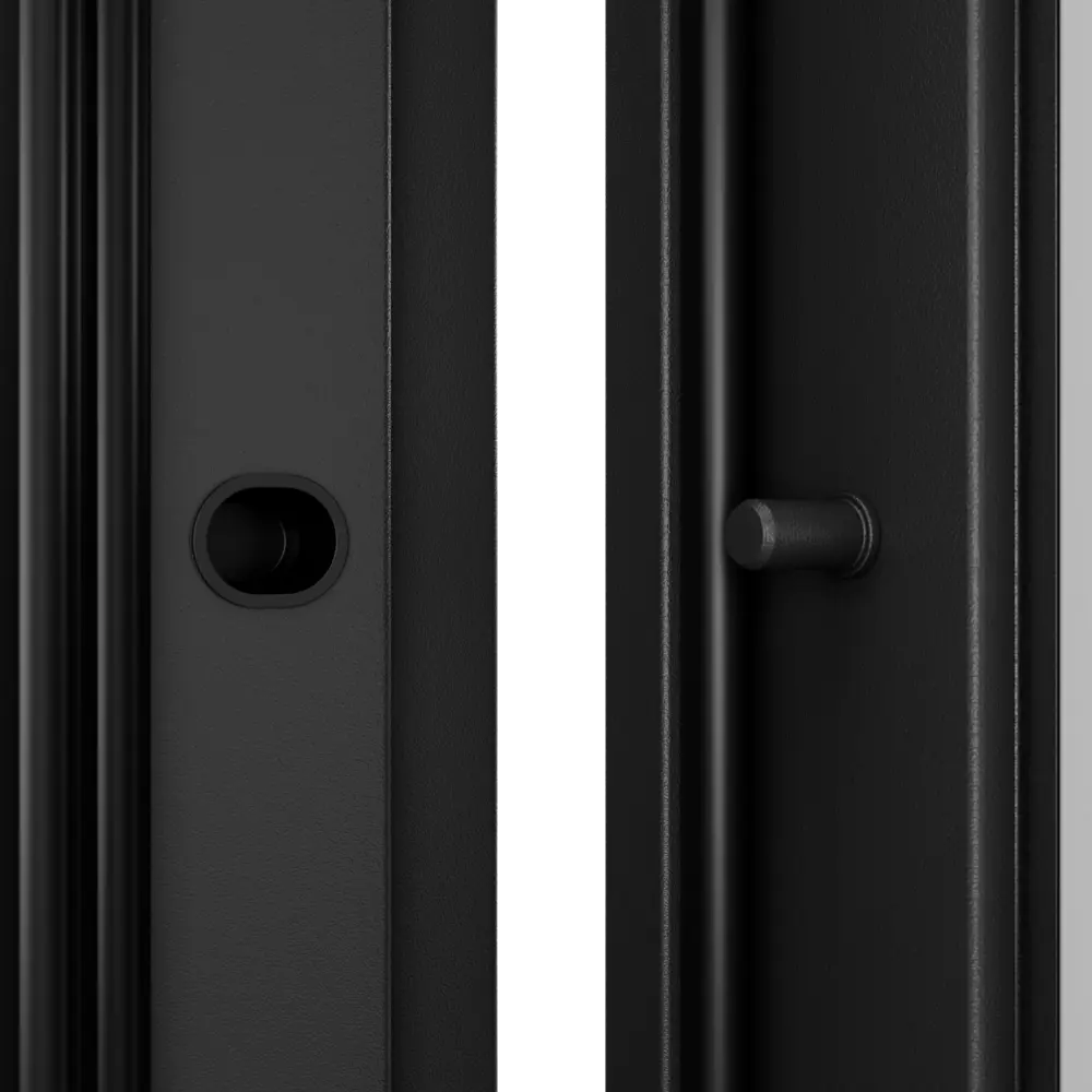 Фото 11 Дверь входная металлическая в частный дом со стеклопакетом