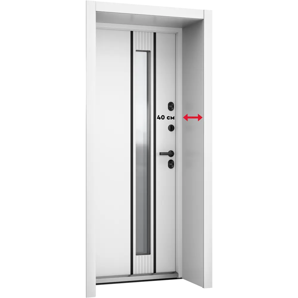 Фото 22 Дверь входная металлическая в частный дом со стеклопакетом