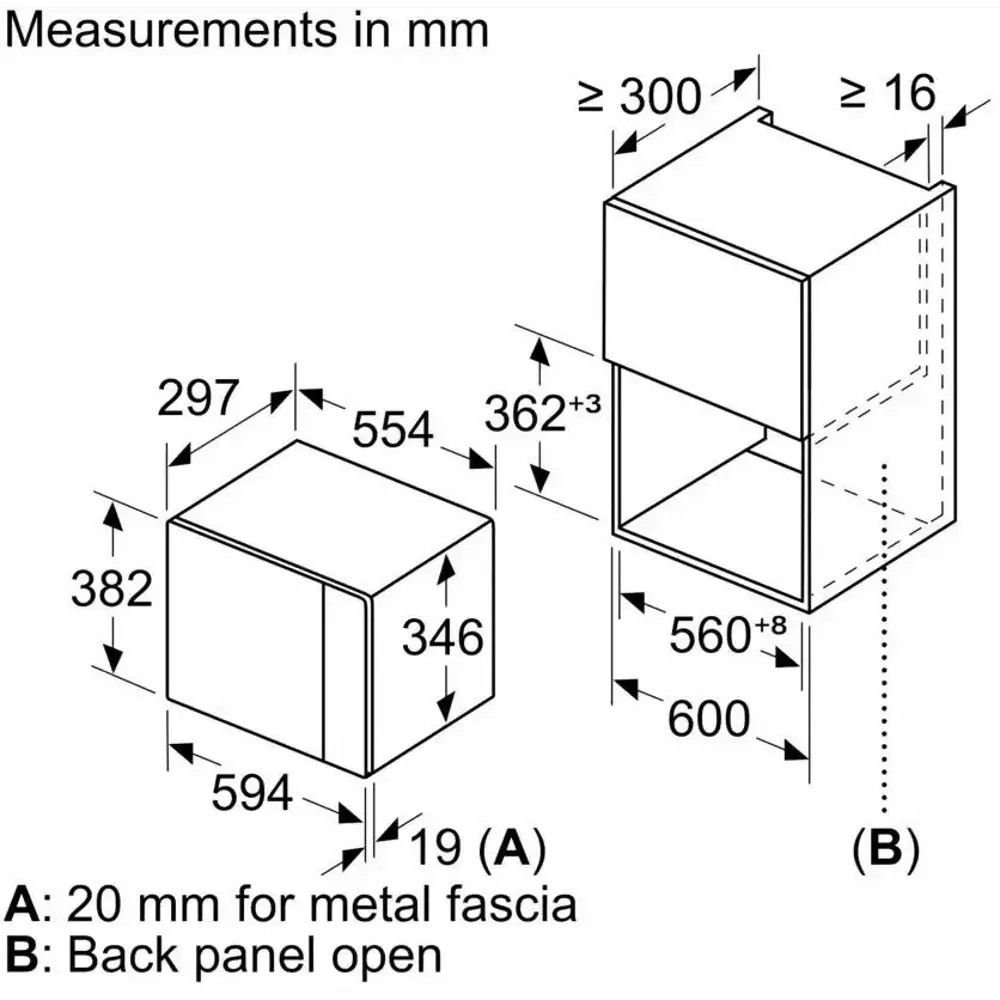 Фото 3 Встраиваемая микроволновая печь Bosch BFL524MB2 TM820HUA 20 л 59.4x38.2x31.7 см цвет черный Фото 3 Встраиваемая микроволновая печь Bosch BFL524MB2 TM820HUA 20 л 59.4x38.2x31.7 см цвет черный