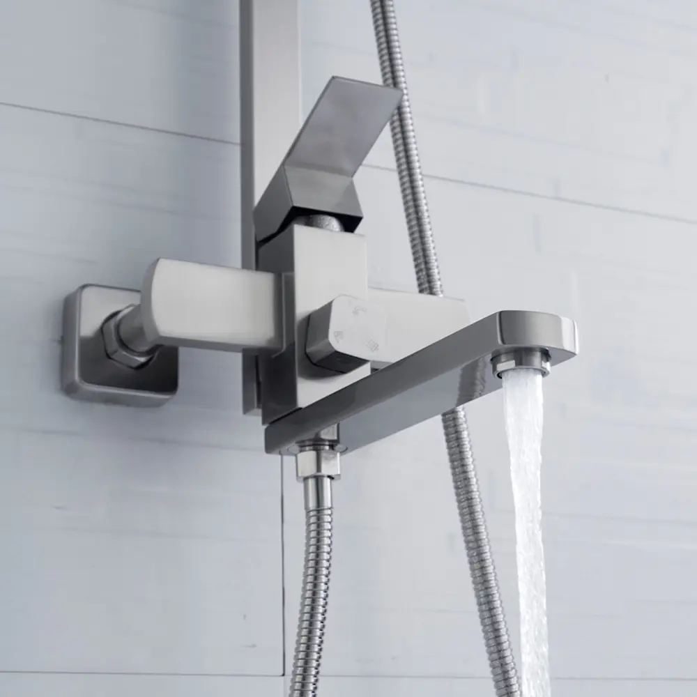 Фото 14 Душевая система Shevanik S7036L ручной душ 3 режимами работы цвет сатин Фото 14 Душевая система Shevanik S7036L ручной душ 3 режимами работы цвет сатин