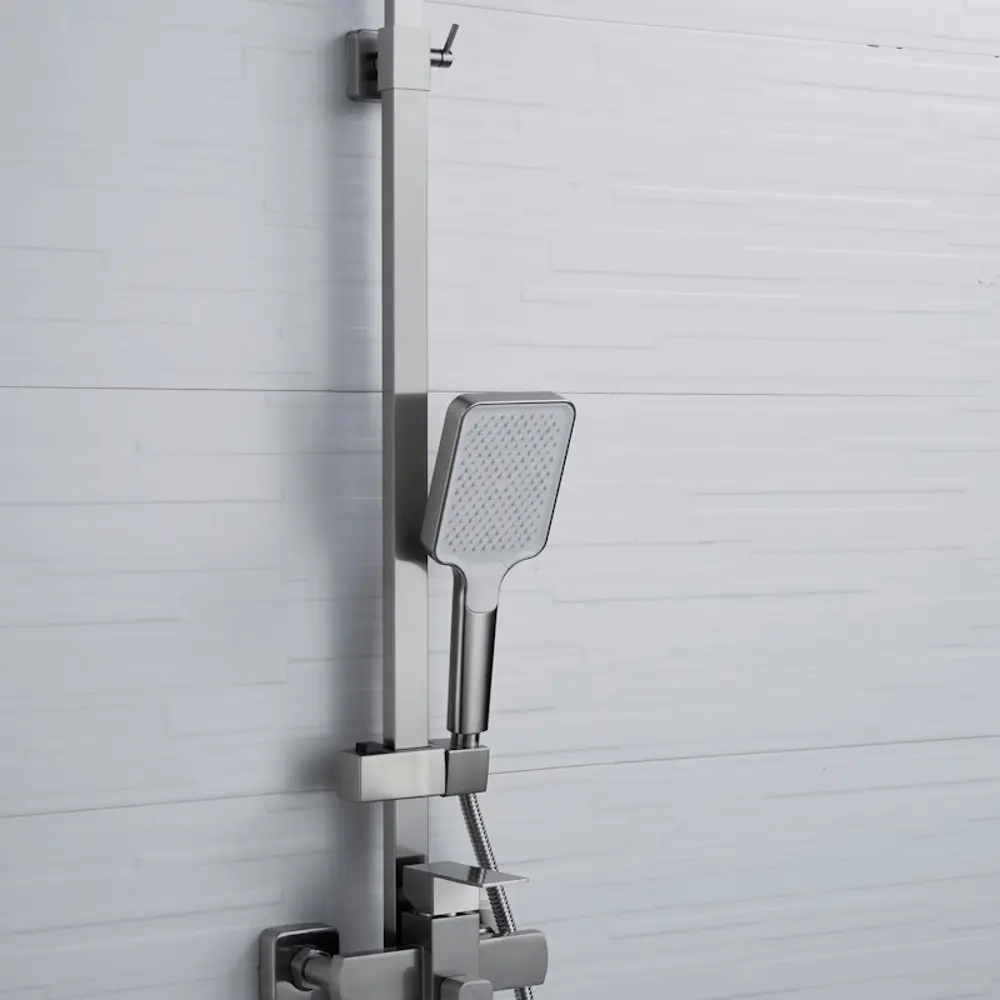 Фото 11 Душевая система Shevanik S7036L ручной душ 3 режимами работы цвет сатин Фото 11 Душевая система Shevanik S7036L ручной душ 3 режимами работы цвет сатин