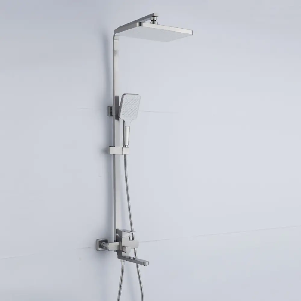 Фото 6 Душевая система Shevanik S7036L ручной душ 3 режимами работы цвет сатин Фото 6 Душевая система Shevanik S7036L ручной душ 3 режимами работы цвет сатин