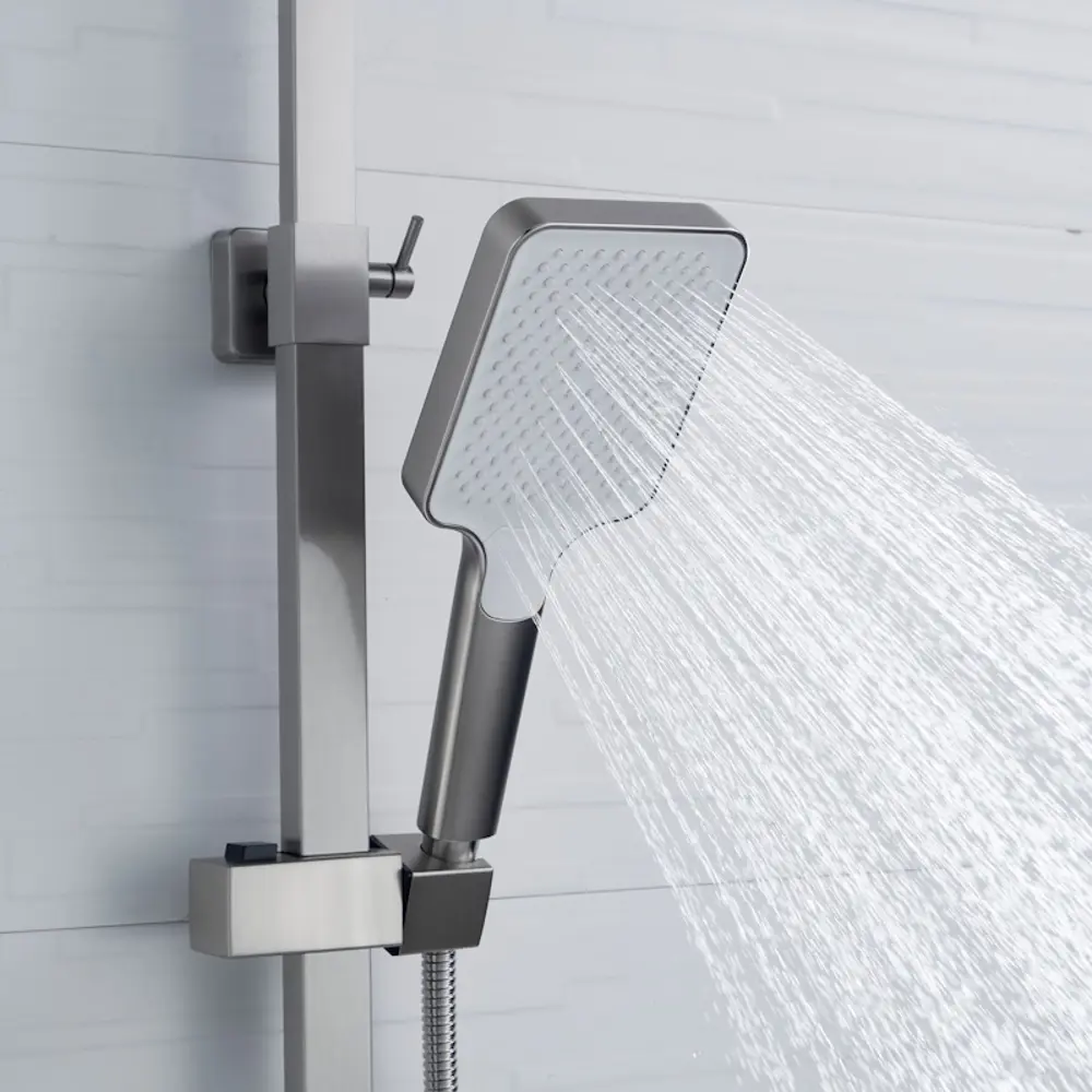 Фото 18 Душевая система Shevanik S7036L ручной душ 3 режимами работы цвет сатин Фото 18 Душевая система Shevanik S7036L ручной душ 3 режимами работы цвет сатин