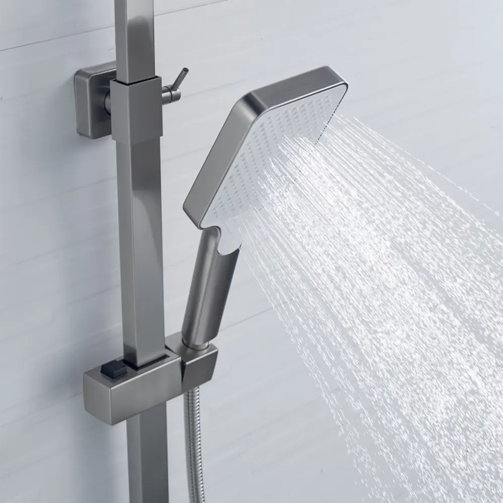 Фото 16 Душевая система Shevanik S7036L ручной душ 3 режимами работы цвет сатин Фото 16 Душевая система Shevanik S7036L ручной душ 3 режимами работы цвет сатин