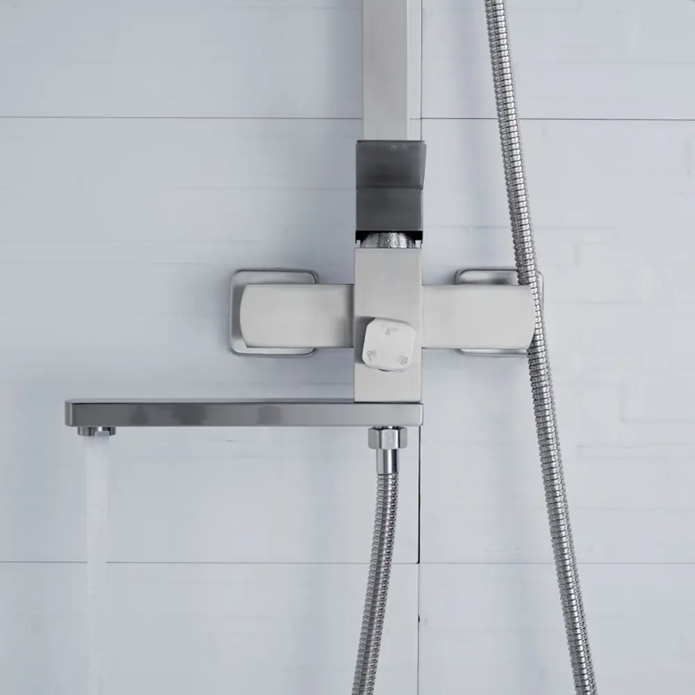 Фото 15 Душевая система Shevanik S7036L ручной душ 3 режимами работы цвет сатин Фото 15 Душевая система Shevanik S7036L ручной душ 3 режимами работы цвет сатин