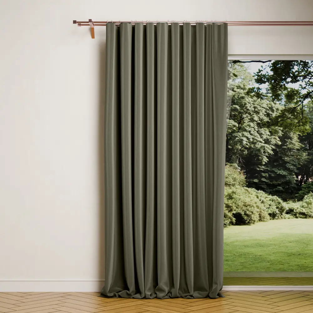 Фото Штора на ленте Miamoza Silky 200x280 см цвет какао