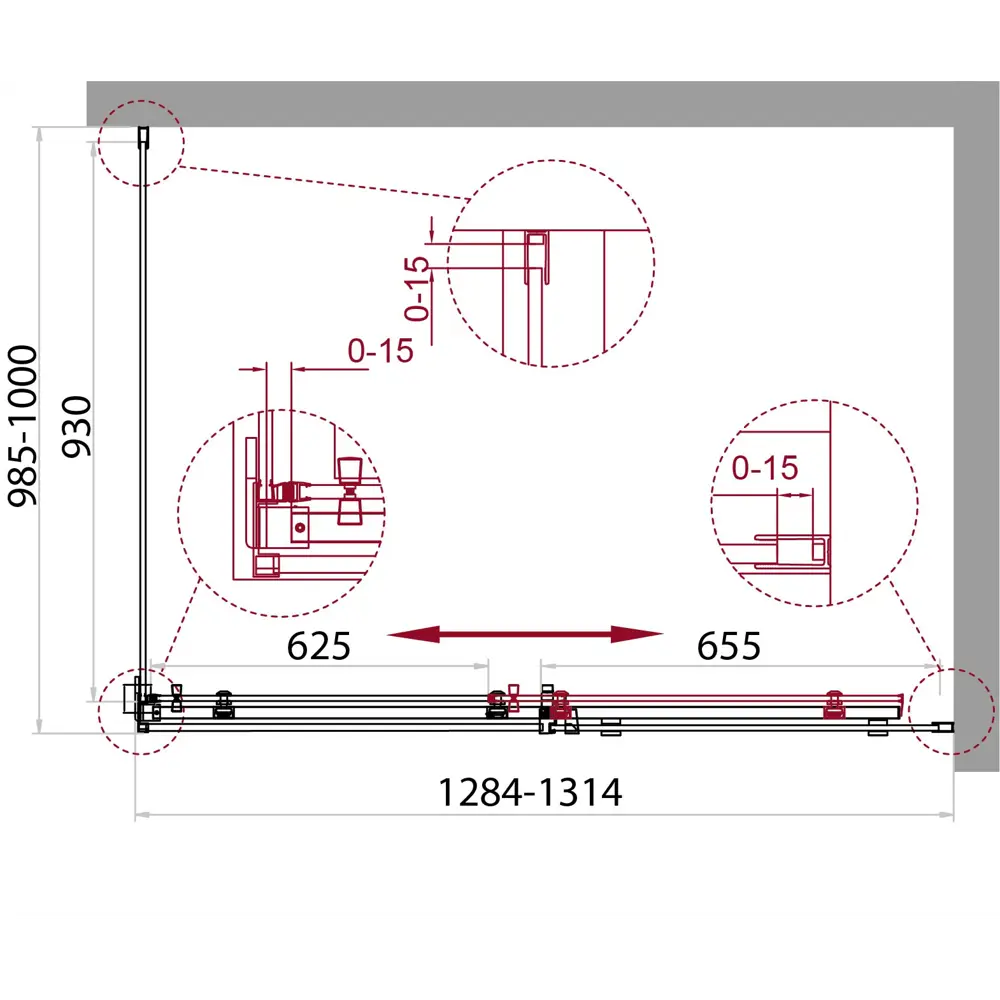 Фото 2 Душевой уголок Belbagno ACQUA-AH-1-130/100-C-Cr прямоугольная 130x100см хромированный профиль эффект стекла прозрачный Фото 2 Душевой уголок Belbagno ACQUA-AH-1-130/100-C-Cr прямоугольная 130x100см хромированный профиль эффект стекла прозрачный