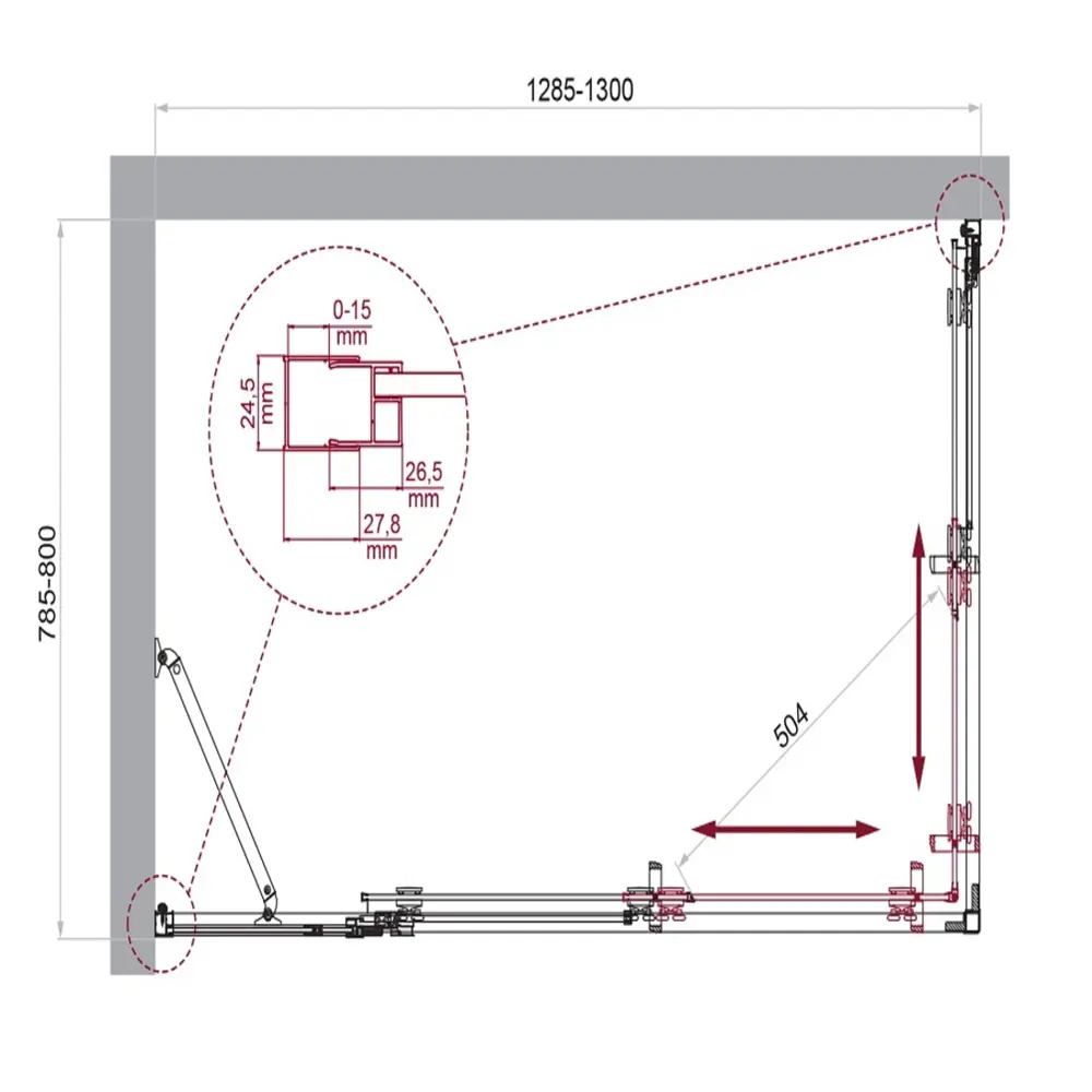 Фото 5 Душевой уголок Belbagno LUCE-AH-21-130/80-C-Cr прямоугольная 130x80см хромированный профиль эффект стекла прозрачный Фото 5 Душевой уголок Belbagno LUCE-AH-21-130/80-C-Cr прямоугольная 130x80см хромированный профиль эффект стекла прозрачный