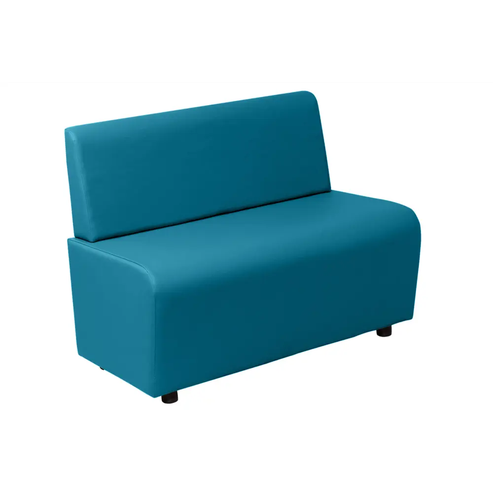 Фото Диван прямой Лачи 100x77x55 см искусственная кожа цвет бирюзовый