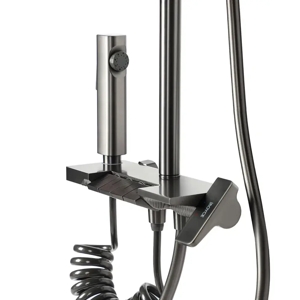 Фото 9 Душевая система Royce Abby RCS-110304GR с гигиеническим душем 1 режимная цвет серый матовый Фото 9 Душевая система Royce Abby RCS-110304GR с гигиеническим душем 1 режимная цвет серый матовый