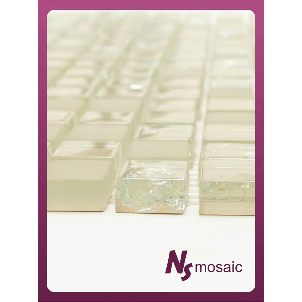 Фото 5 Декоративная мозаика Nsmosaic S-840 NS03GL0072 30.5x30.5см цвет Бежевый Фото 5 Декоративная мозаика Nsmosaic S-840 NS03GL0072 30.5x30.5см цвет Бежевый