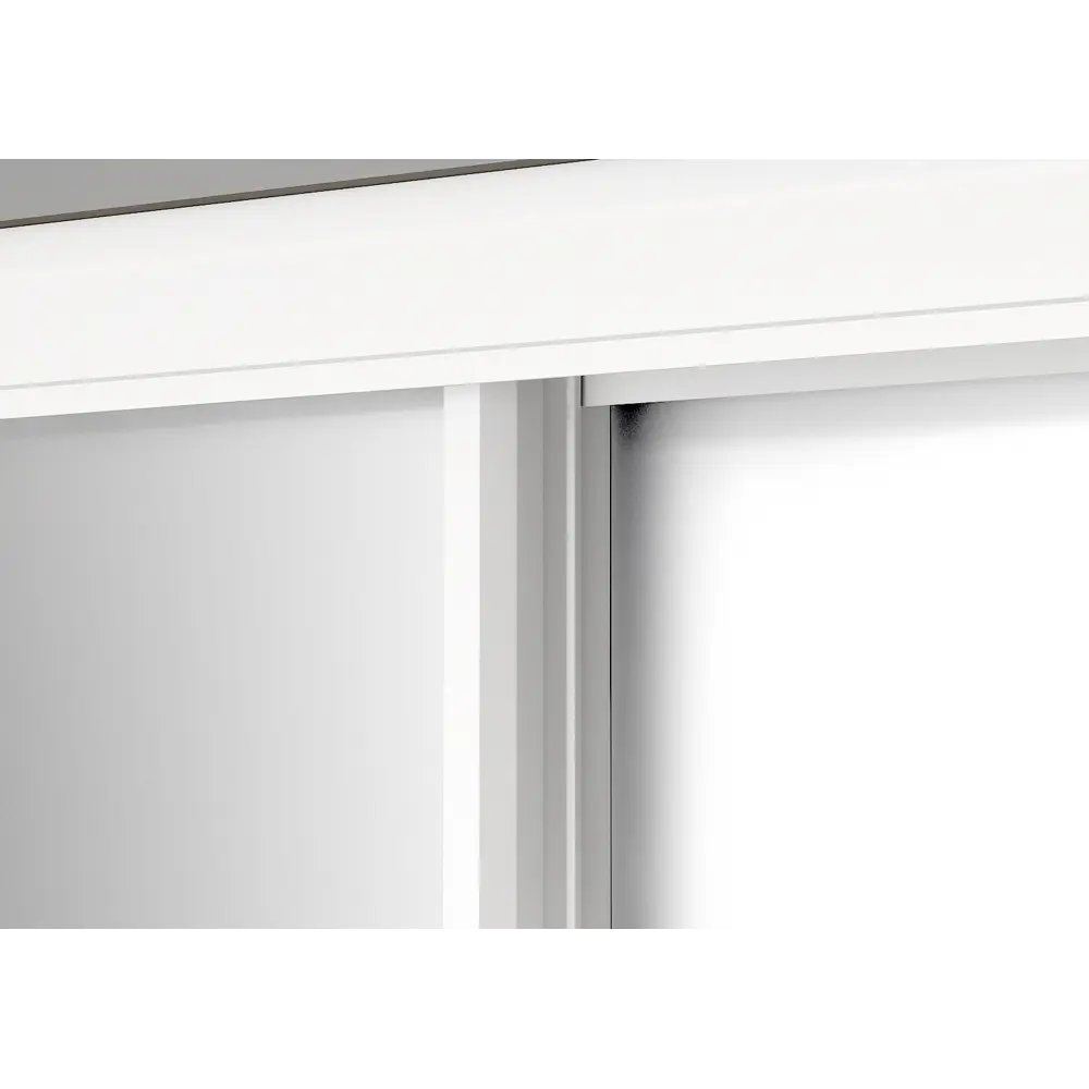 Фото 2 Дверь-купе 225.5x70.4 см зеркало цвет белый матовый Фото 2 Дверь-купе 225.5x70.4 см зеркало цвет белый матовый