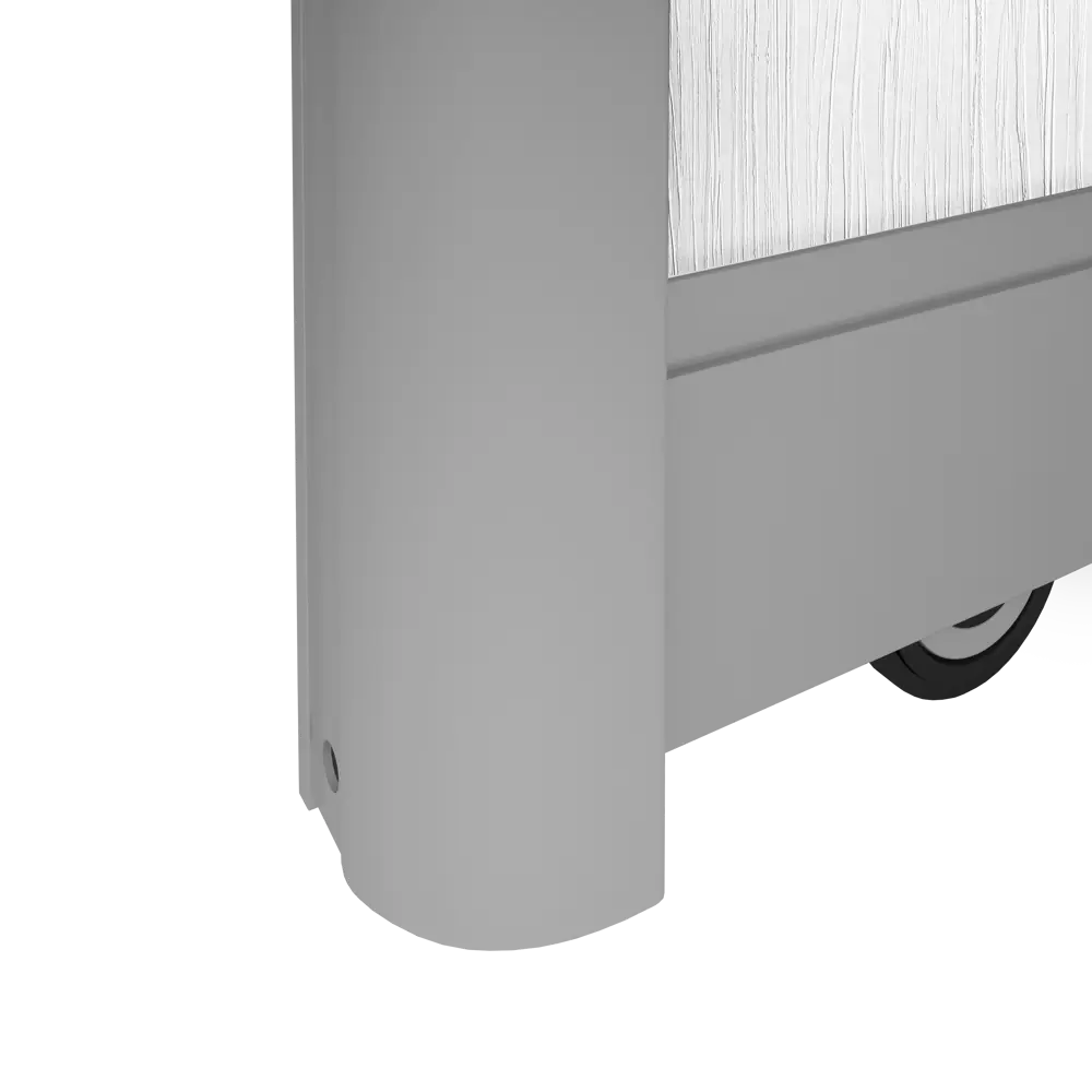 Фото 3 Дверь-купе 225.5x70.4 см МДФ цвет белый/серый Фото 3 Дверь-купе 225.5x70.4 см МДФ цвет белый/серый