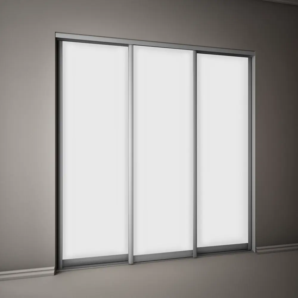 Фото 5 Дверь-купе 225.5x70.4 см МДФ цвет белый/серый Фото 5 Дверь-купе 225.5x70.4 см МДФ цвет белый/серый