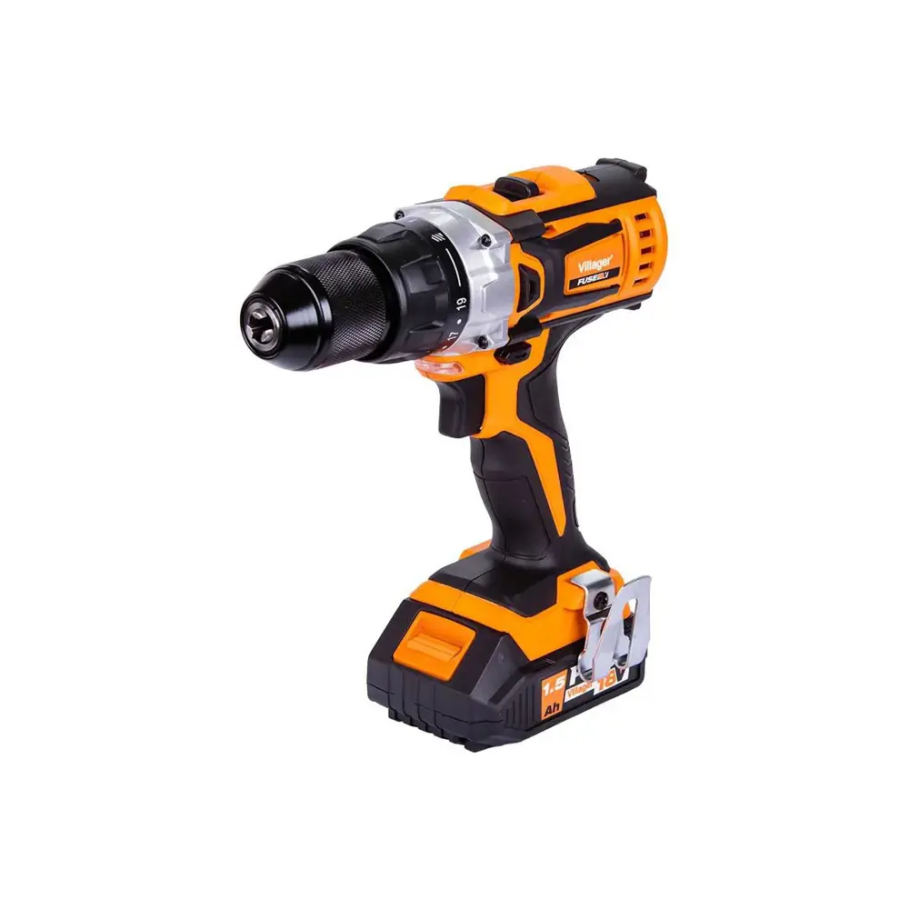 Фото Дрель-шуруповерт аккумуляторная Villager VLP 5220-2BSC 056356, 18 В Li-Ion 1x1.5 Ач Фото Дрель-шуруповерт аккумуляторная Villager VLP 5220-2BSC 056356, 18 В Li-Ion 1x1.5 Ач