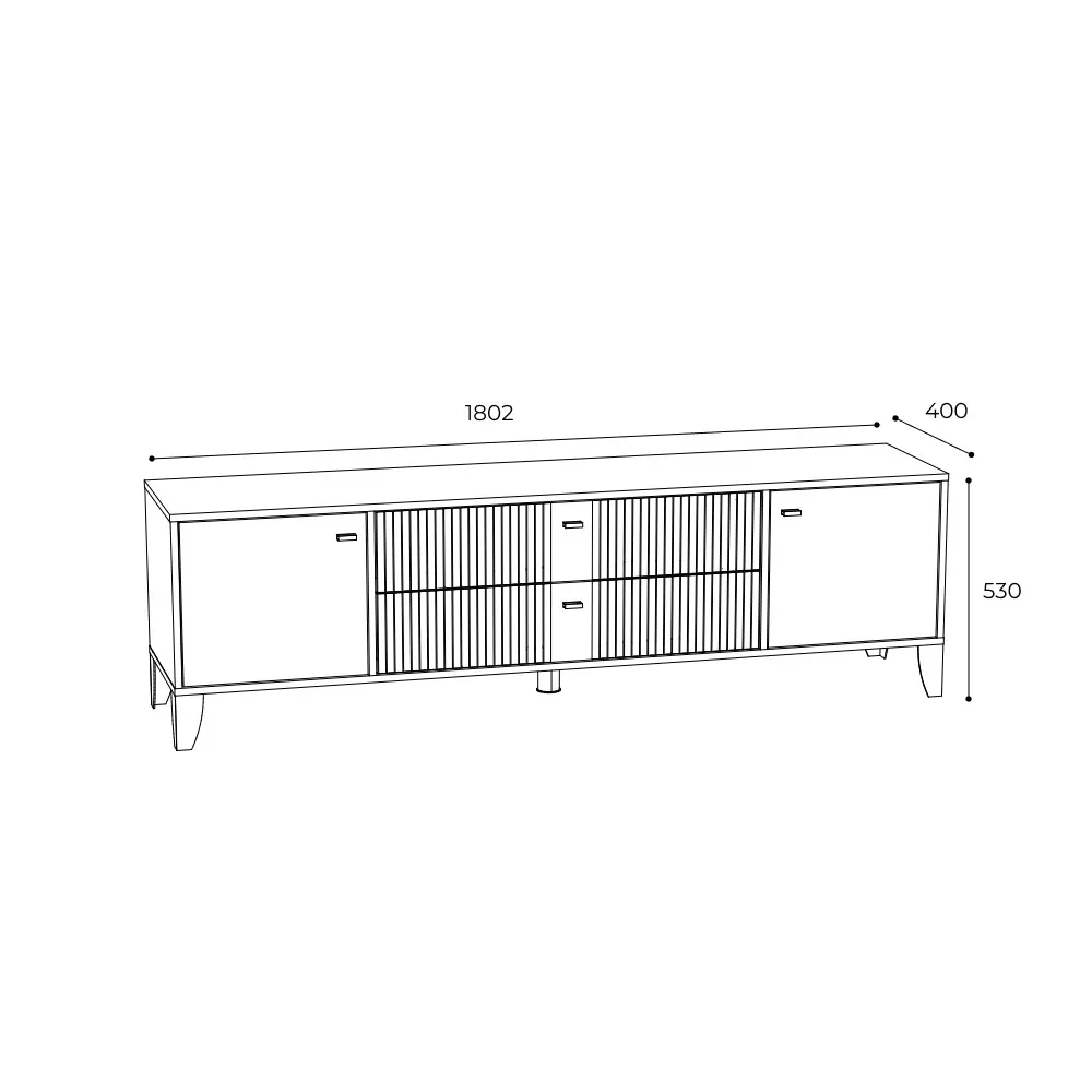 Фото 4 Тумба под телевизор Тэкс Парус-10 180.2х53х40 см ЛДСП цвет дуб крафт золотой/карбон латте Фото 4 Тумба под телевизор Тэкс Парус-10 180.2х53х40 см ЛДСП цвет дуб крафт золотой/карбон латте