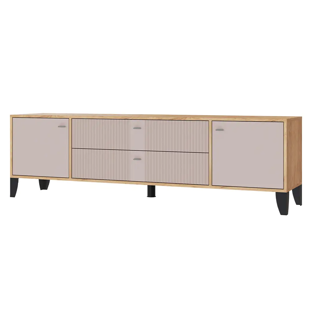 Фото Тумба под телевизор Тэкс Парус-10 180.2х53х40 см ЛДСП цвет дуб крафт золотой/карбон латте Фото Тумба под телевизор Тэкс Парус-10 180.2х53х40 см ЛДСП цвет дуб крафт золотой/карбон латте