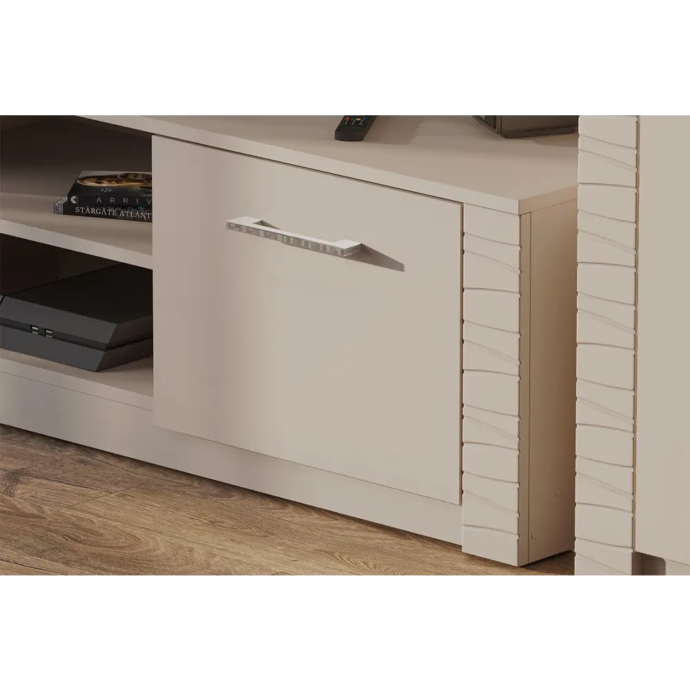 Фото 3 Тумба под телевизор Арника Калипсо 130.1х39.6х40 см ЛДСП цвет меланж Фото 3 Тумба под телевизор Арника Калипсо 130.1х39.6х40 см ЛДСП цвет меланж