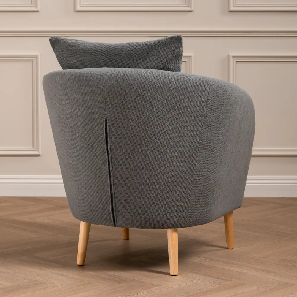 Фото 12 Кресло Egregor Кенни ТК 594 Mikea 6 77x78x81 см велюр цвет серый