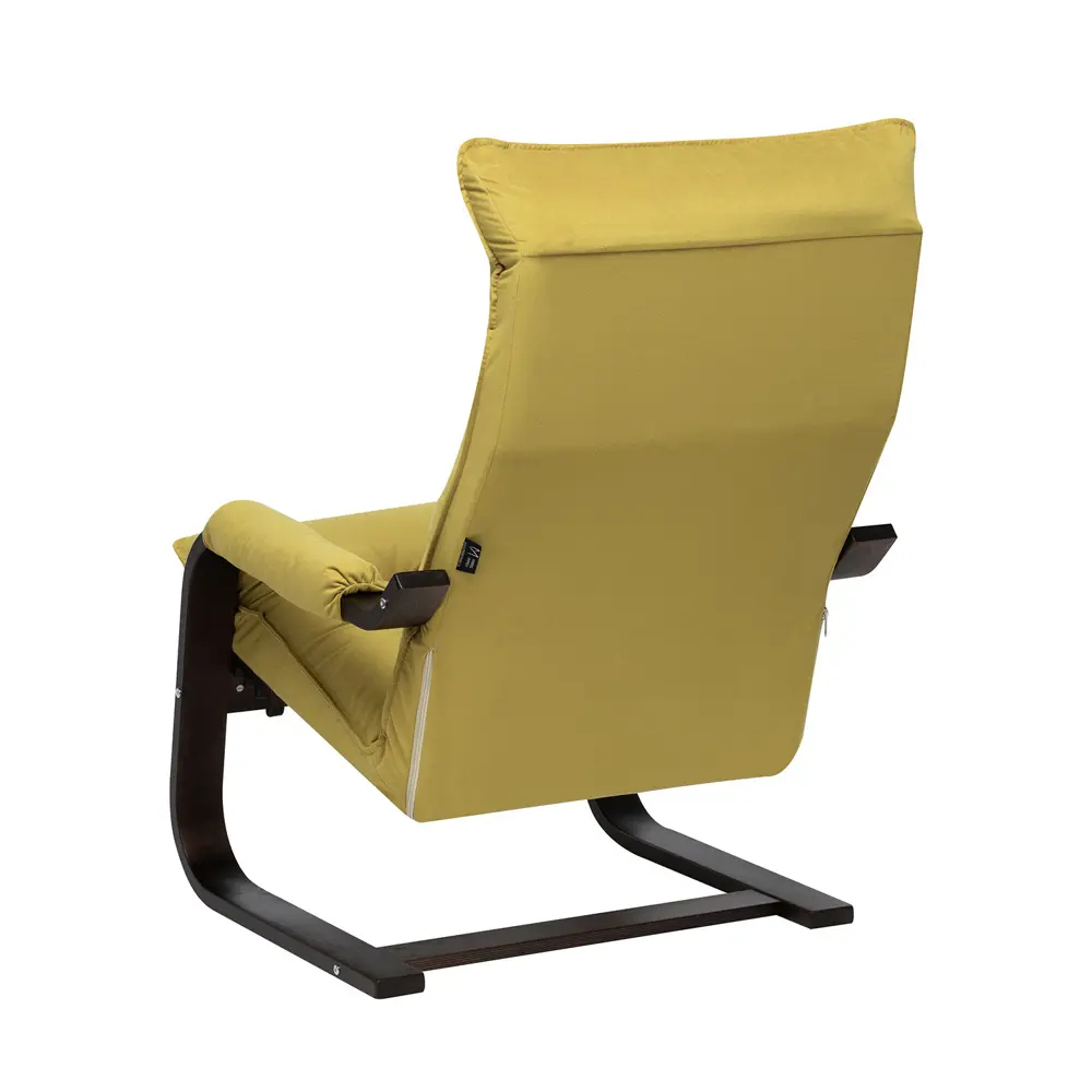 Фото 7 Кресло Leset Оливер 68.50x110x80 см велюр цвет желтый/орех Фото 7 Кресло Leset Оливер 68.50x110x80 см велюр цвет желтый/орех