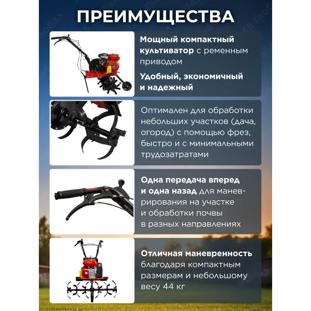 Фото 3 Культиватор бензиновый Asilak SL-61 8 л.с.