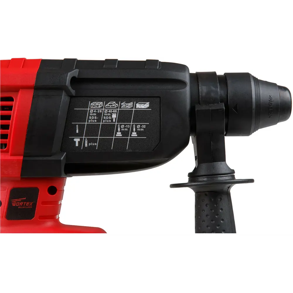 Фото 6 Перфоратор аккумуляторный бесщеточный SDS Plus Wortex CRH 1824-2 XLT Set, 18 В Li-Ion 1x4 Ач, 2.6 Дж Фото 6 Перфоратор аккумуляторный бесщеточный SDS Plus Wortex CRH 1824-2 XLT Set, 18 В Li-Ion 1x4 Ач, 2.6 Дж