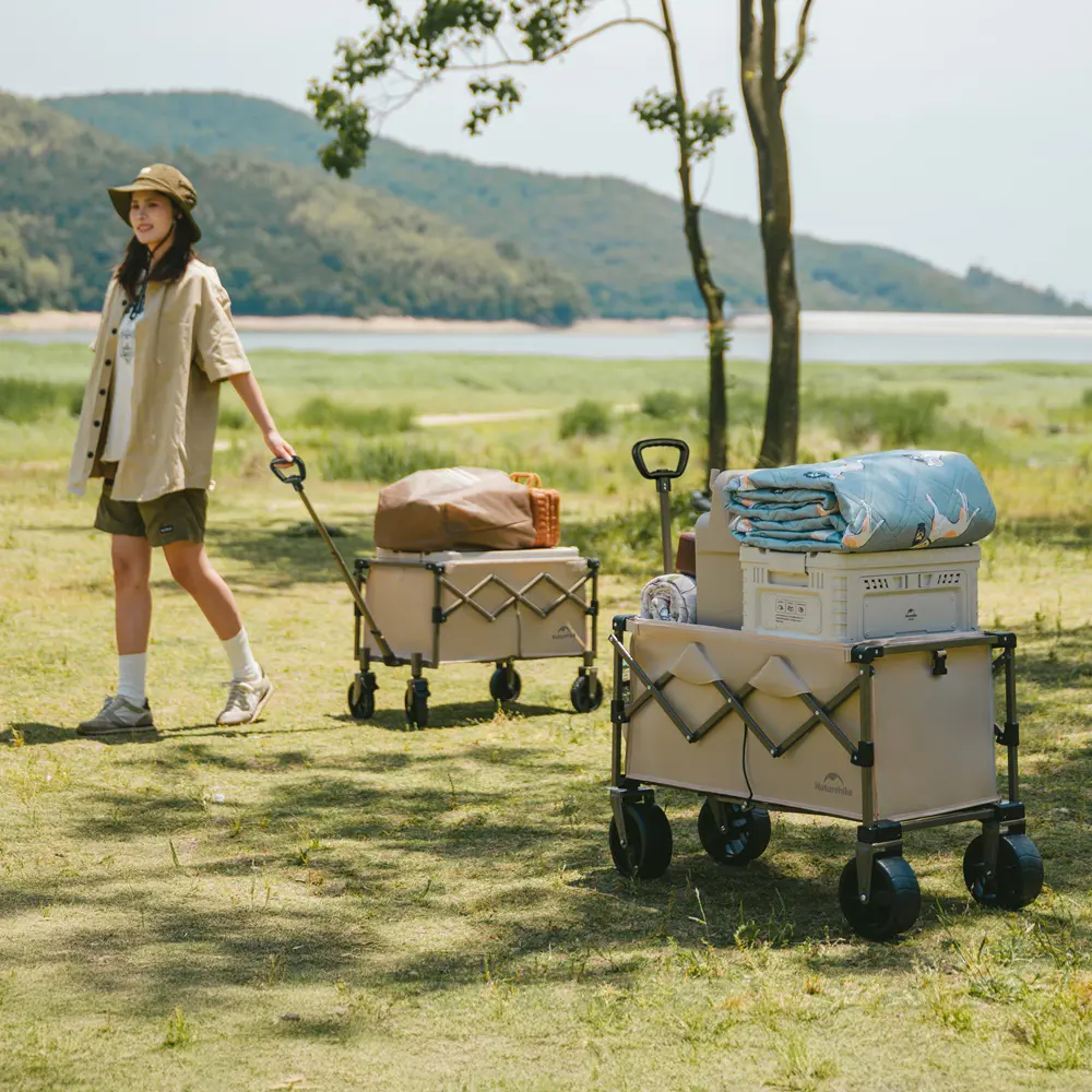 Фото 4 Тележка Naturehike туристическая Light 75х45.5х91 см 70 л коричневая Фото 4 Тележка Naturehike туристическая Light 75х45.5х91 см 70 л коричневая