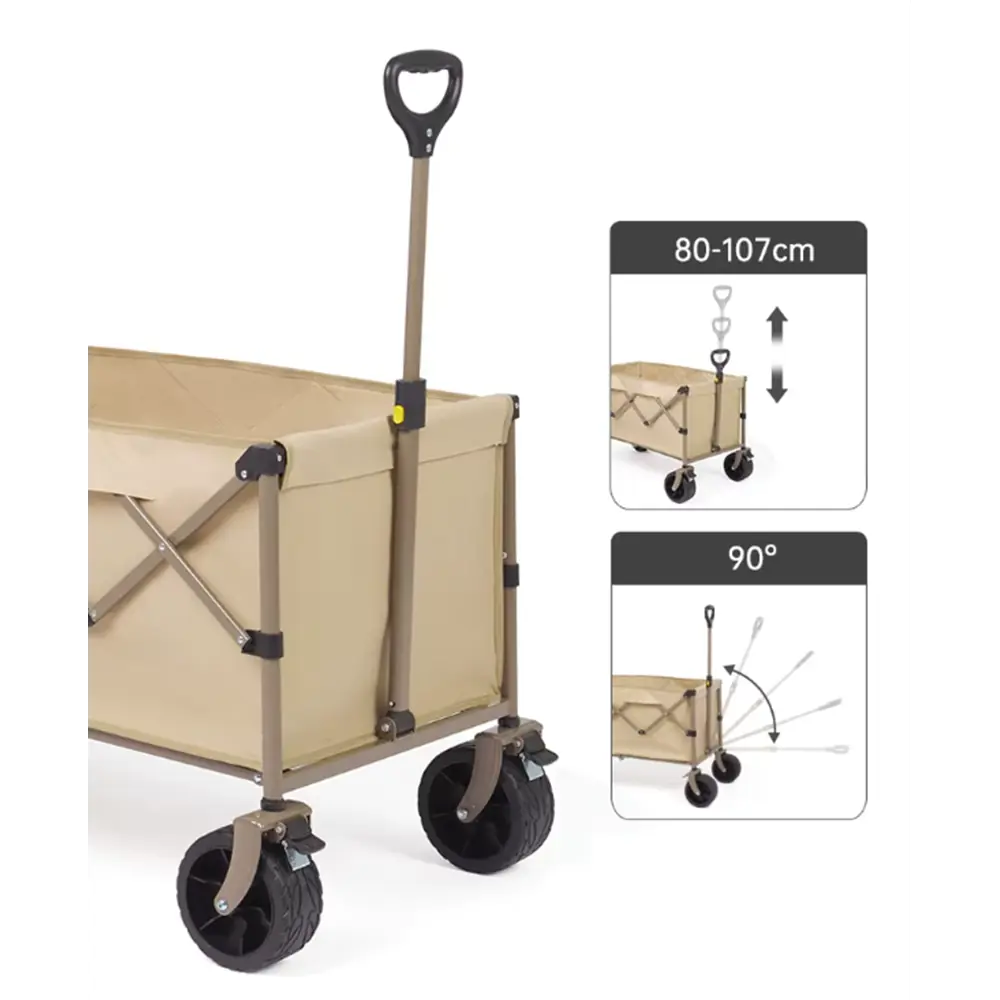 Фото 6 Тележка Naturehike туристическая Light 107х60х80 см 250 л коричневая Фото 6 Тележка Naturehike туристическая Light 107х60х80 см 250 л коричневая