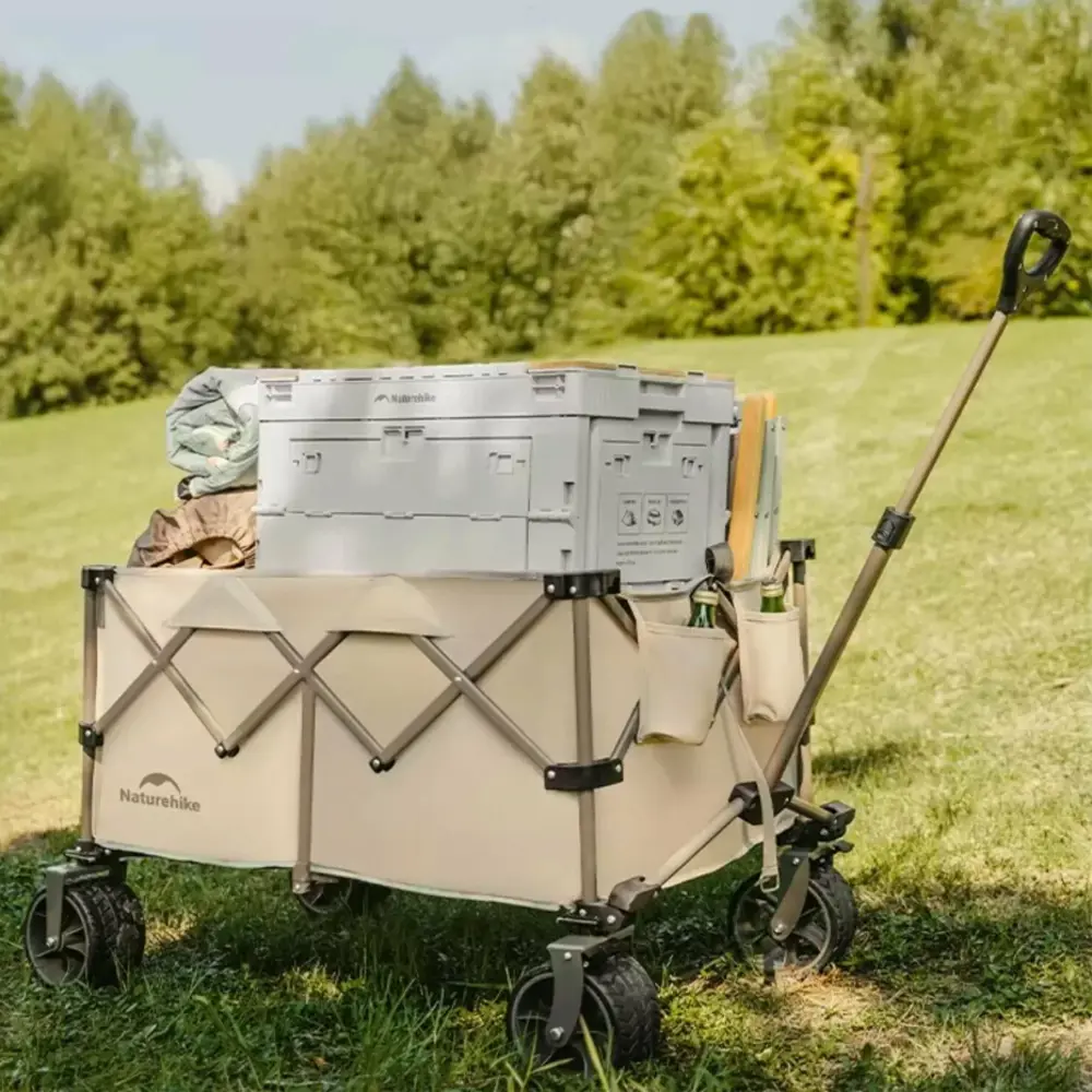 Фото 3 Тележка Naturehike туристическая Rubiks Cube 100х65.5х108 см 190 л бежевая Фото 3 Тележка Naturehike туристическая Rubiks Cube 100х65.5х108 см 190 л бежевая