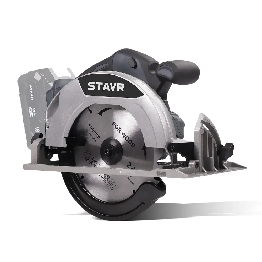Фото Пила циркулярная аккумуляторная бесщеточная Stavr SCW 18BL-190, 18 В Li-Ion 190 мм, без АКБ и ЗУ