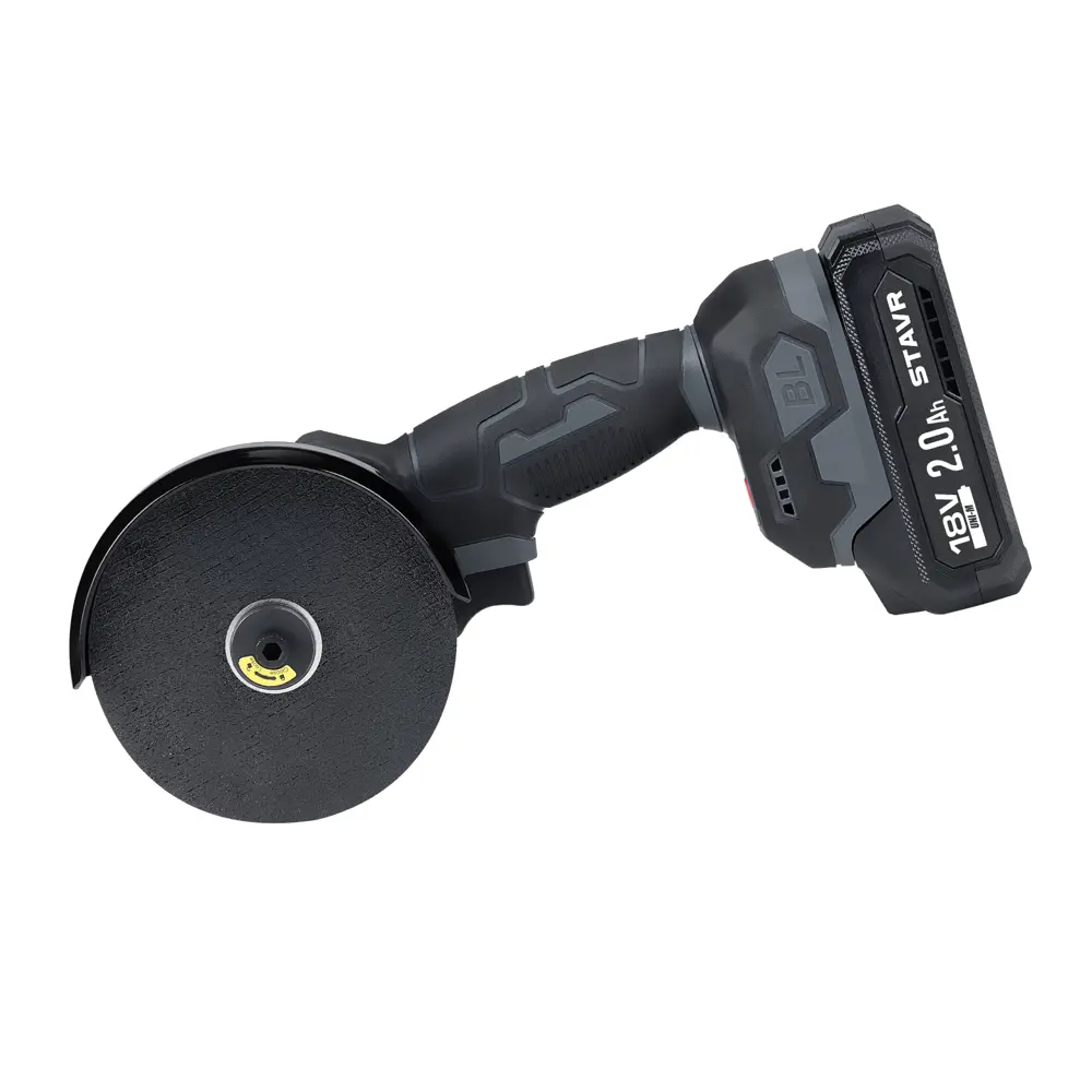 Фото 3 УШМ аккумуляторная бесщеточная Stavr SAG 18BL-76V-1, 18 В Li-Ion 1x2 Ач, 105 мм