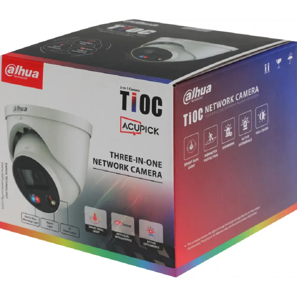 Фото 11 Видеокамера IP Dahua DH-IPC-HDW3449HP-AS-PV-0280B-S5 2.8-2.8 мм белая/черная