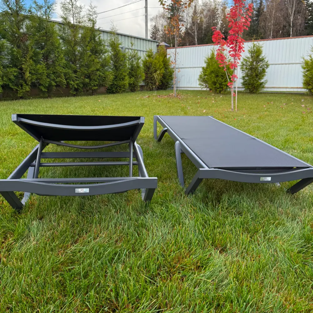 Фото 2 Комплект шезлонгов Royal Family ENZO в черном цвете Фото 2 Комплект шезлонгов Royal Family ENZO в черном цвете