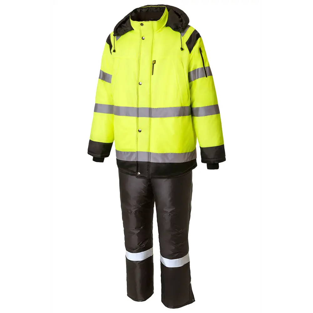 Фото Костюм рабочий утепленный Союзспецодежда Премиум чёрный/лимон размер 44-46 рост 158-164 см Фото Костюм рабочий утепленный Союзспецодежда Премиум чёрный/лимон размер 44-46 рост 158-164 см