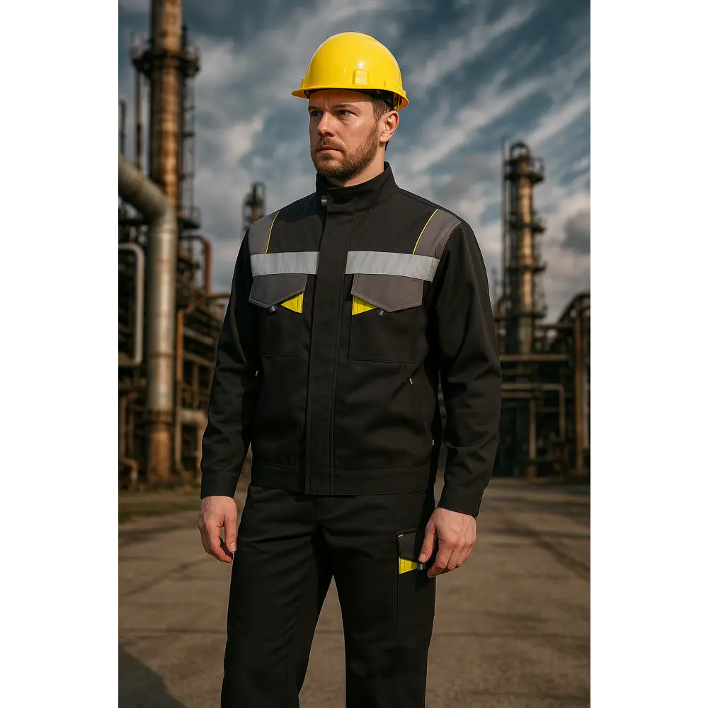 Фото 26 Костюм рабочий Союзспецодежда Энерджи черный/жёлтый размер 52-54 рост 170-176 см Фото 26 Костюм рабочий Союзспецодежда Энерджи черный/жёлтый размер 52-54 рост 170-176 см