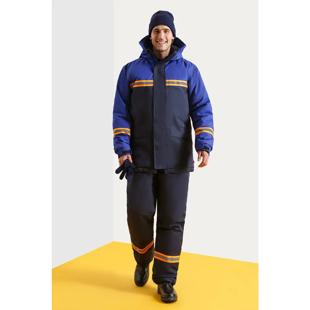 Фото Костюм рабочий утепленный Союзспецодежда Энерджи темно-синий/василёк размер 56-58 рост 182-188 см