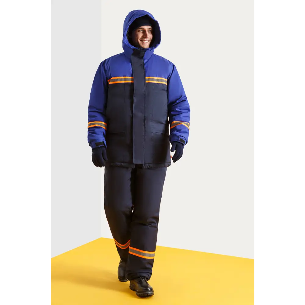 Фото 2 Костюм рабочий утепленный Союзспецодежда Энерджи темно-синий/василёк размер 56-58 рост 182-188 см