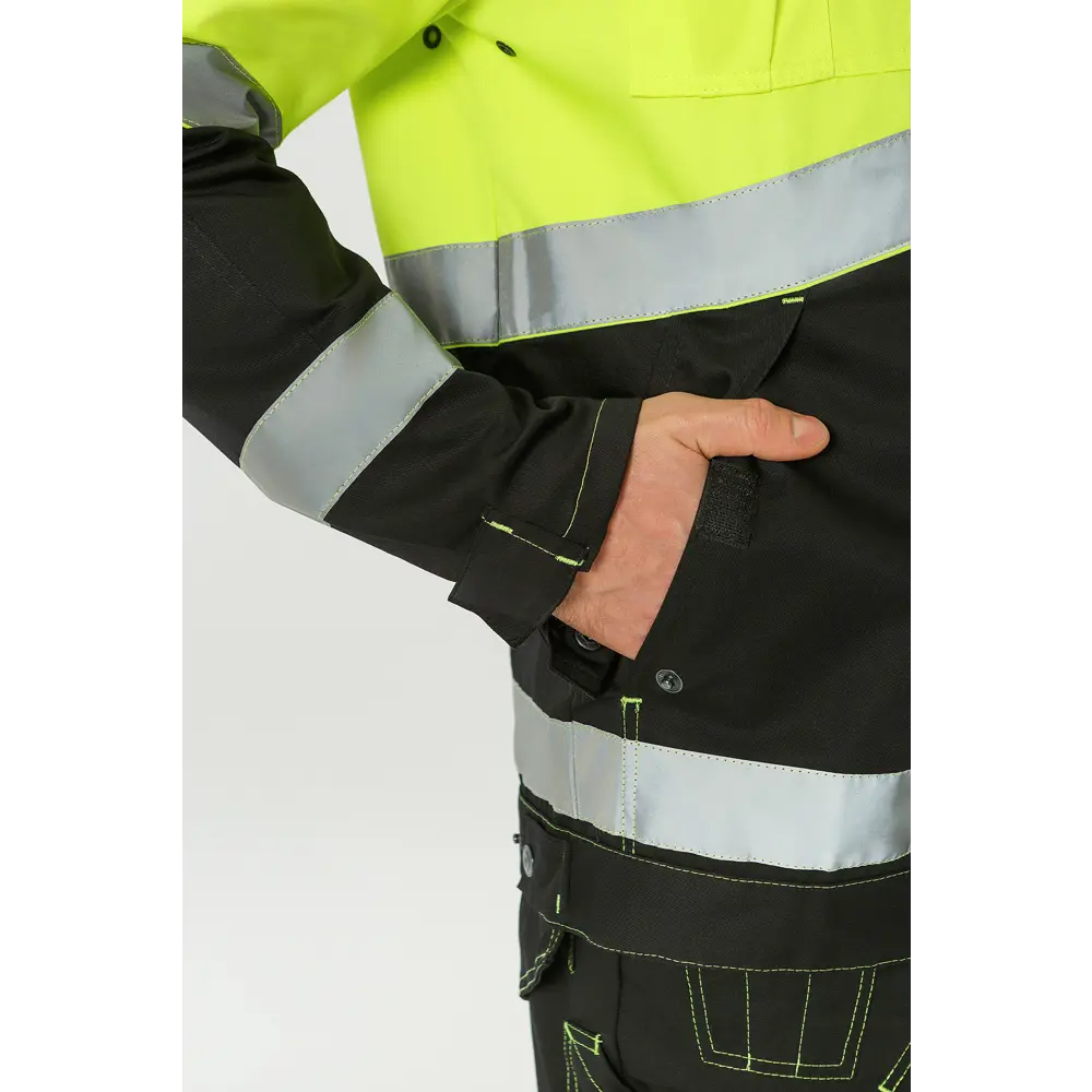 Фото 6 Костюм рабочий Союзспецодежда Премиум черный/лимон размер 44-46 рост 170-176 см Фото 6 Костюм рабочий Союзспецодежда Премиум черный/лимон размер 44-46 рост 170-176 см