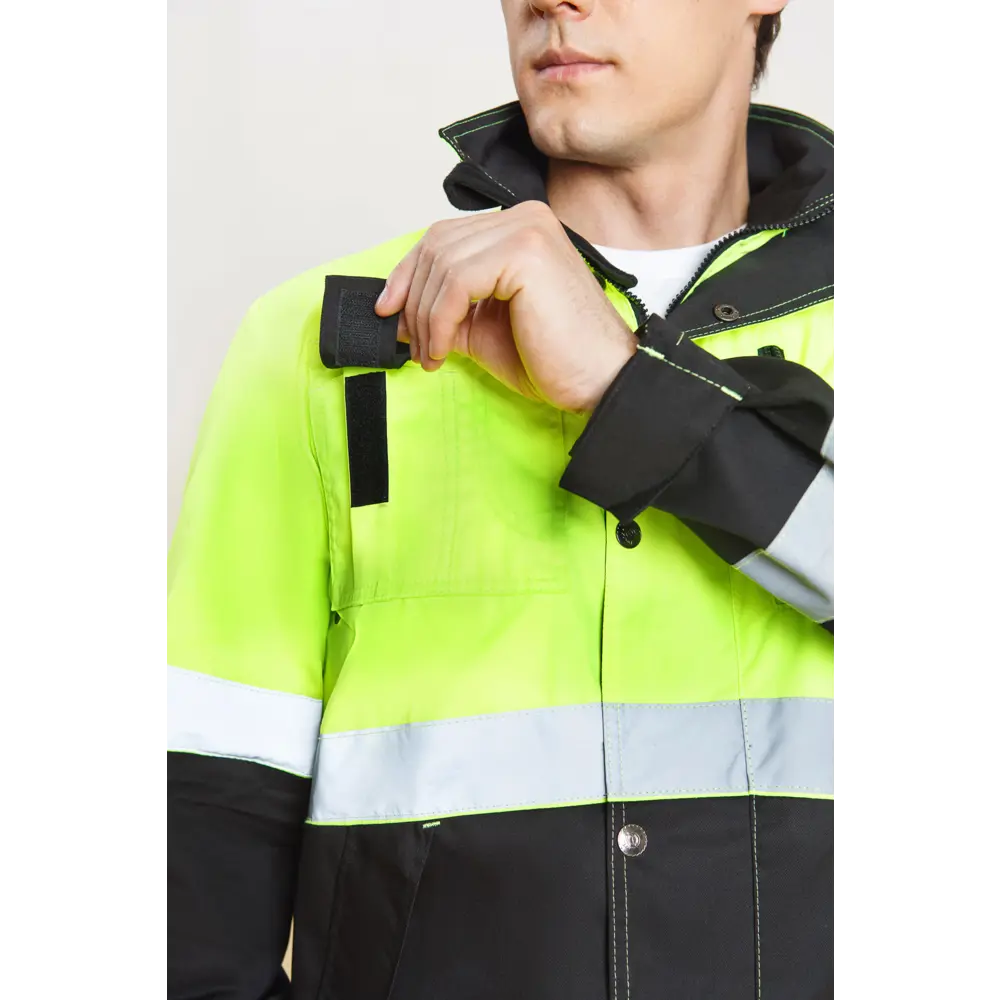 Фото 7 Костюм рабочий Союзспецодежда Премиум черный/лимон размер 44-46 рост 170-176 см Фото 7 Костюм рабочий Союзспецодежда Премиум черный/лимон размер 44-46 рост 170-176 см