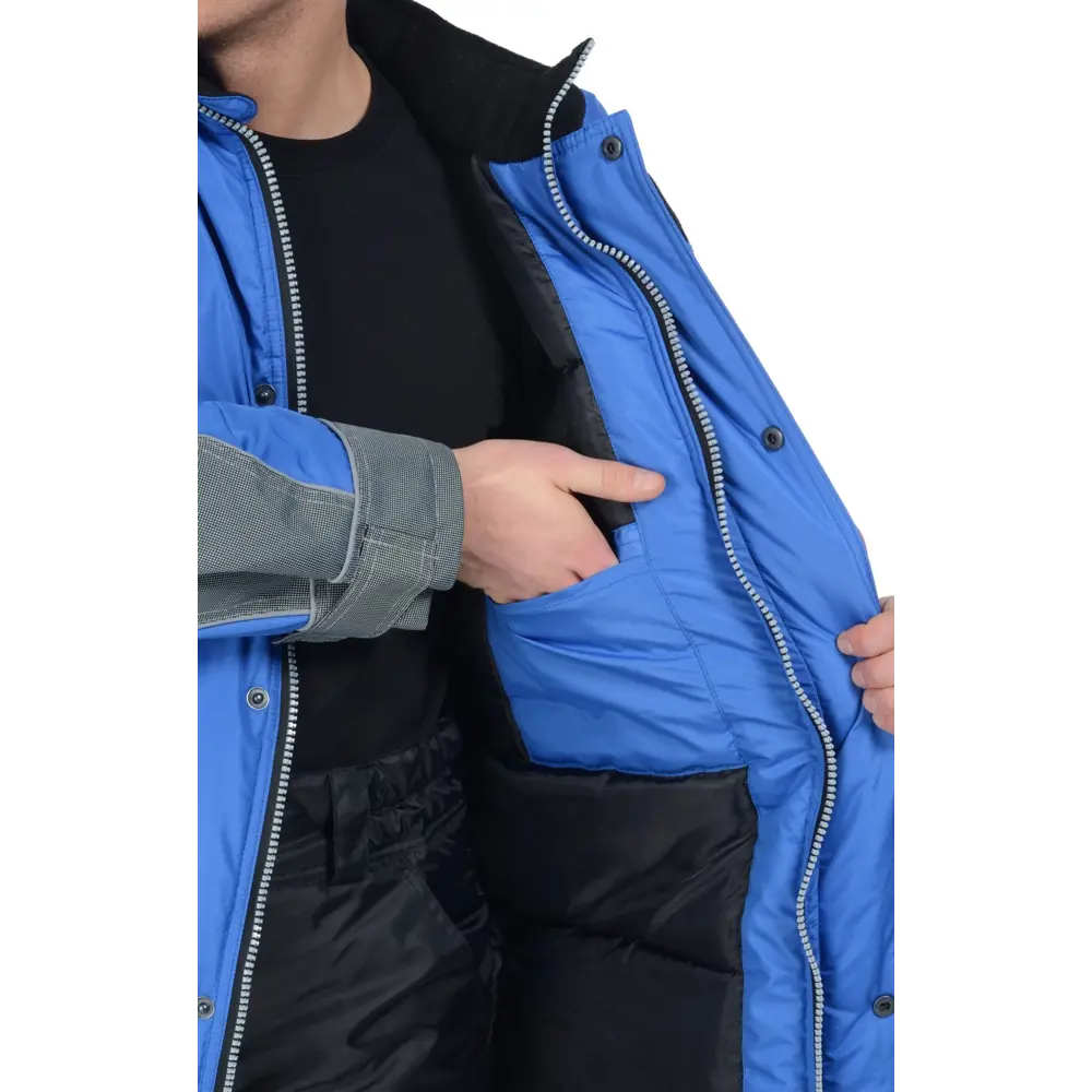 Фото 9 Куртка рабочая утепленная Союзспецодежда Ультра василек/серая размер 60-62 рост 170-176 см