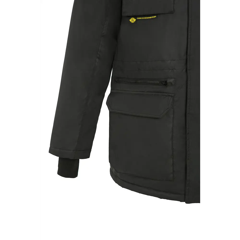 Фото 5 Куртка рабочая утепленная Союзспецодежда Страйк черная размер 56-58 рост 182-188 см