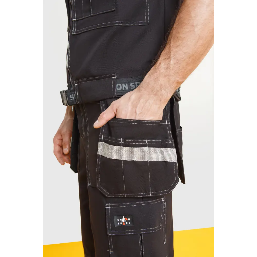 Фото 3 Жилет рабочий Союзспецодежда Union Space черный размер 56-58 рост 158-188 см