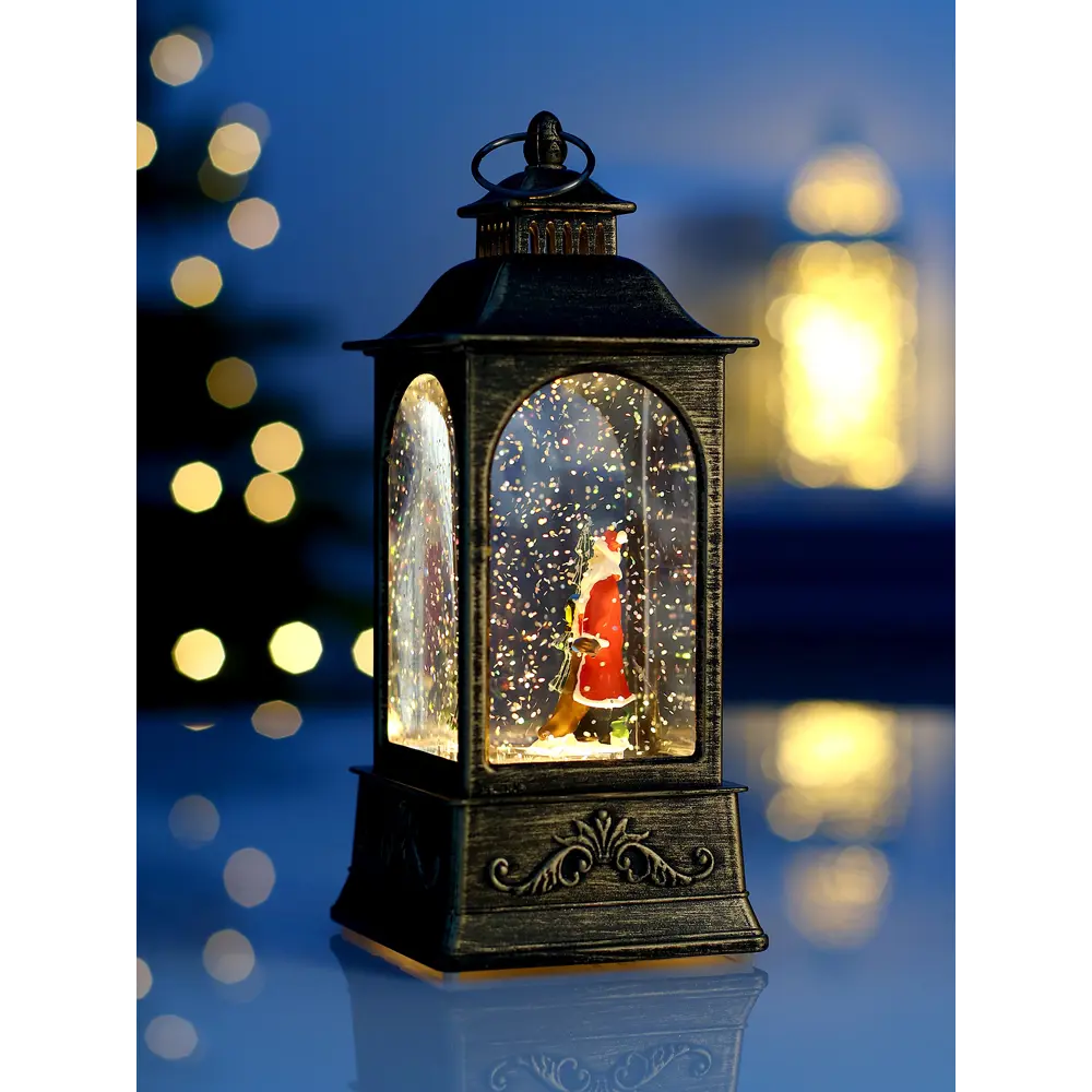 Фото 3 Электрическая светящаяся фигура Luazon Lighting 10881573 Дед мороз 20x9x9 см теплый белый