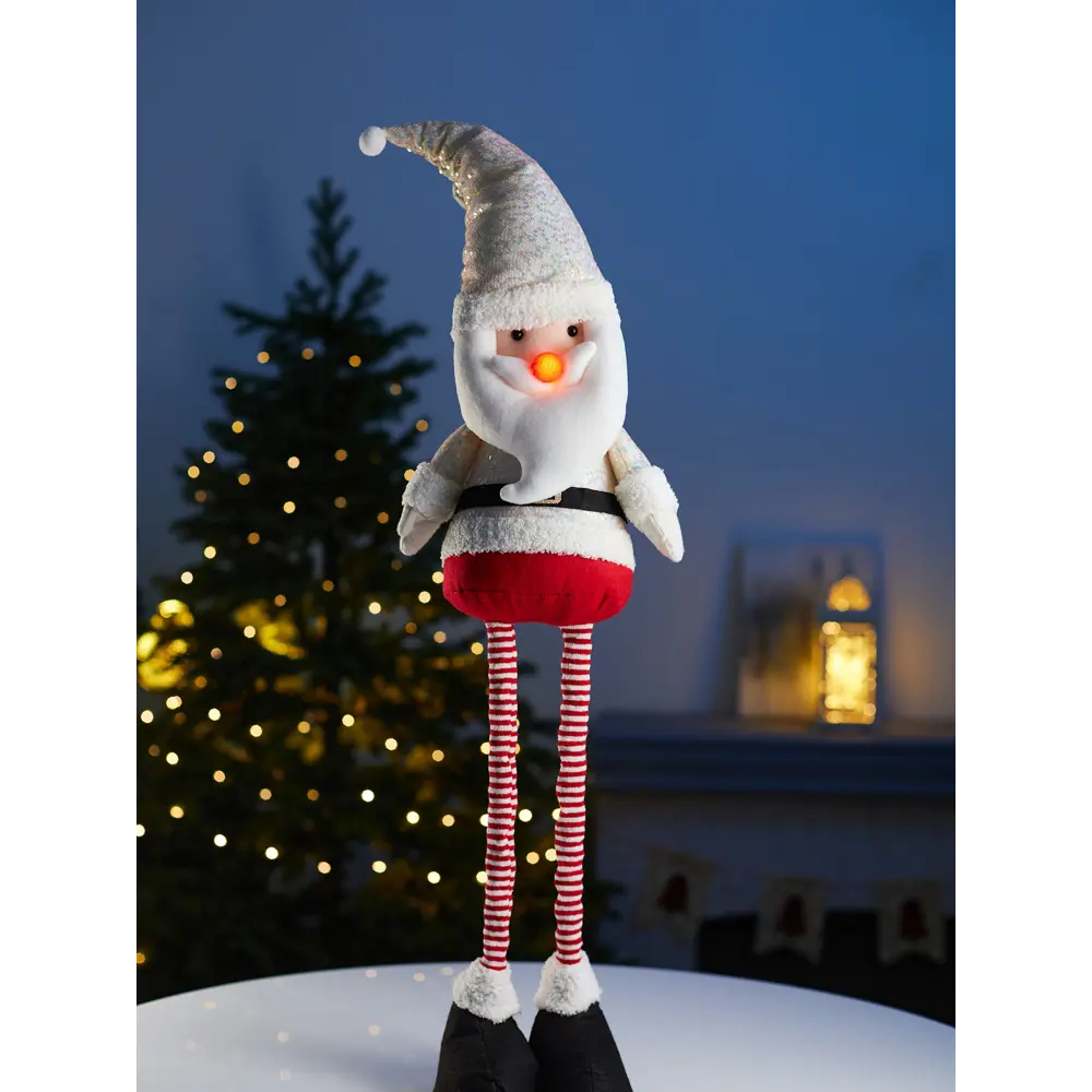 Фото Электрическая светящаяся фигура Luazon Lighting 10874088 Дед Мороз h55-84 см теплый белый