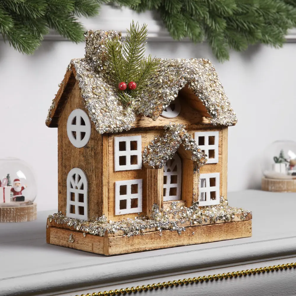 Фото 2 Электрическая светящаяся фигура Luazon Lighting 10454684 Изба 26x23x12 см теплый белый Фото 2 Электрическая светящаяся фигура Luazon Lighting 10454684 Изба 26x23x12 см теплый белый