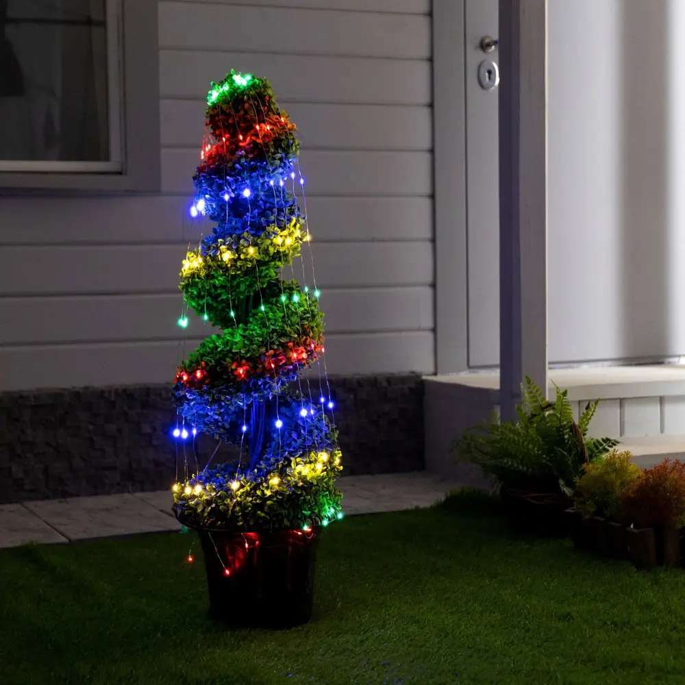 Фото 2 Электрогирлянда Luazon Lighting 9292991 хвост Rosa 1 м 10 нитей 100 ламп 2 режима разноцветный Фото 2 Электрогирлянда Luazon Lighting 9292991 хвост Rosa 1 м 10 нитей 100 ламп 2 режима разноцветный