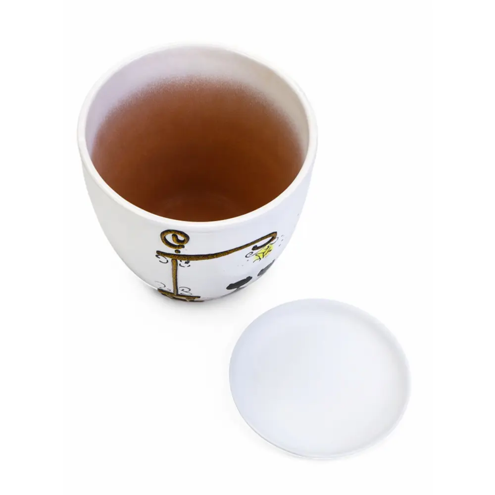 Фото 5 Горшок для растений Сима-Ленд с поддоном керамика Вечер М 10898439 2.5 л