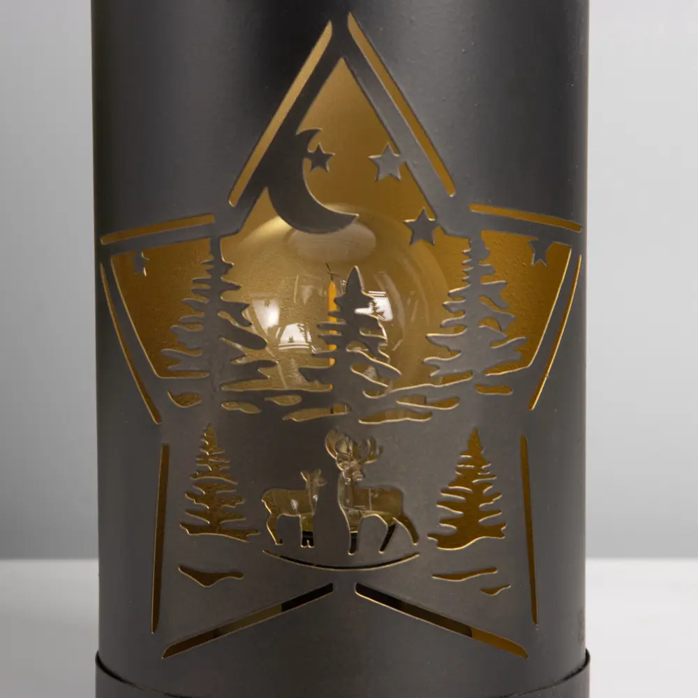 Фото 7 Электрическая светящаяся фигура Risalux 10513982 Ночной лес 12x12x20.5 см Фото 7 Электрическая светящаяся фигура Risalux 10513982 Ночной лес 12x12x20.5 см