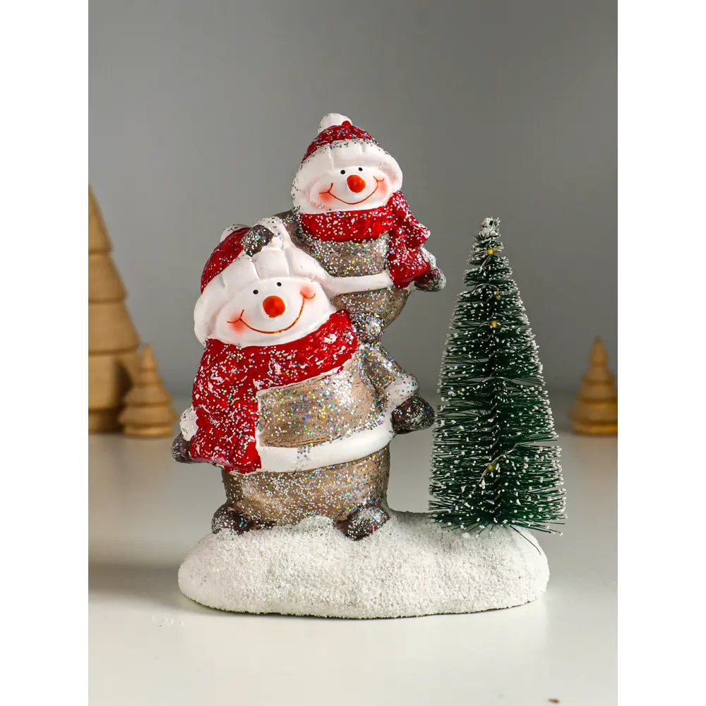 Фото 2 Электрическая светящаяся фигура Сима-Ленд 10876067 Два снеговичка у елочки 12x7.5x15.5 см Фото 2 Электрическая светящаяся фигура Сима-Ленд 10876067 Два снеговичка у елочки 12x7.5x15.5 см