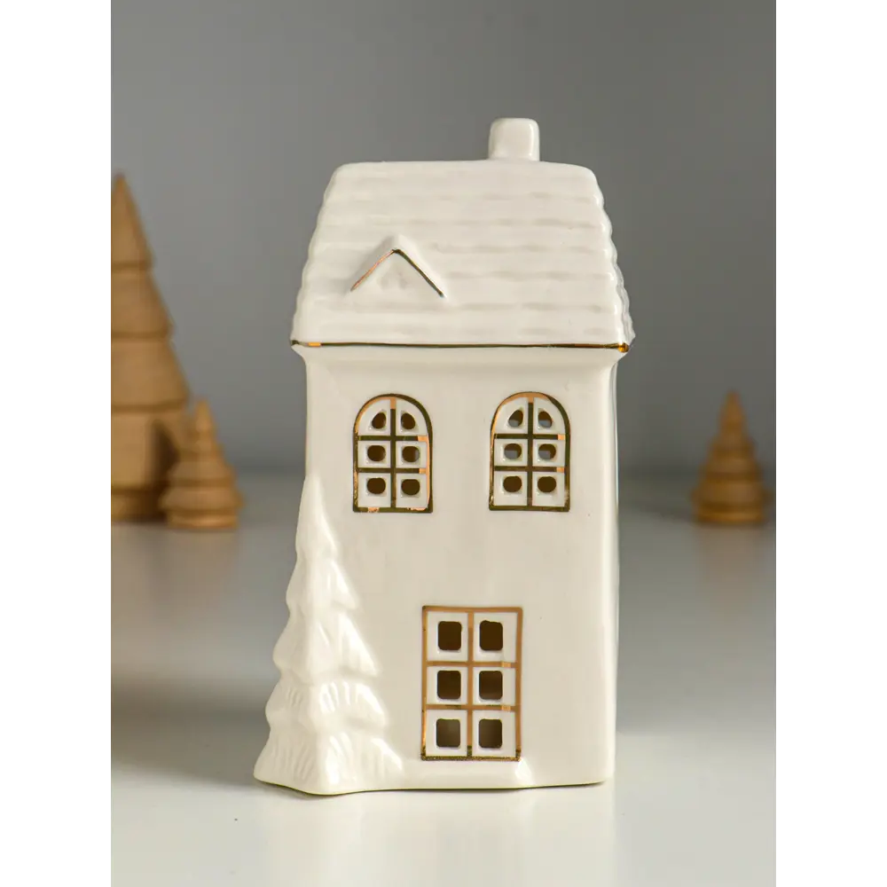 Фото 2 Электрическая светящаяся фигура Сима-Ленд 10876074 Домик с елочкой белый с золотом 7.5x6.5x14 см Фото 2 Электрическая светящаяся фигура Сима-Ленд 10876074 Домик с елочкой белый с золотом 7.5x6.5x14 см